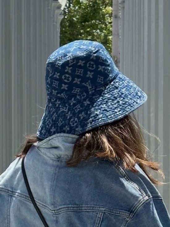 Louis Vuitton Accessories - Louis Vuitton Denim Monogram Bucket Hat